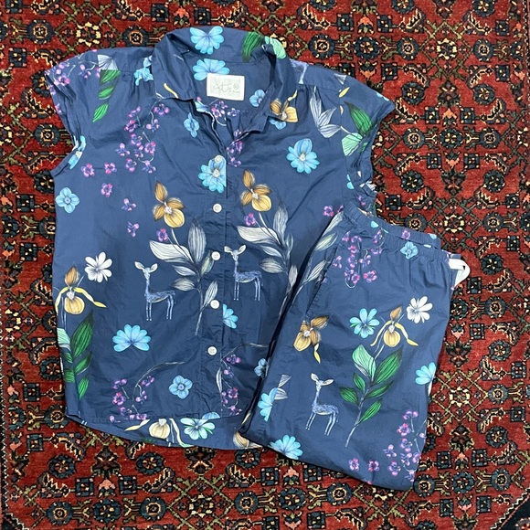 The Cat's Pajamas Deerly Luxe Pima Capri Size XL - Picture 4 of 16